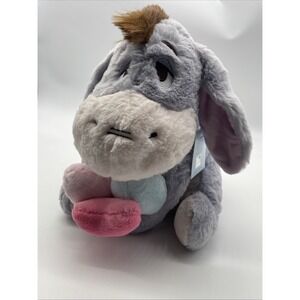 Miniso Disney Eeyore Super Soft Plush 13" Winnie the Pooh stuffed Animal- Hearts